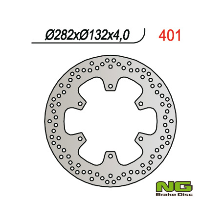NG, přední brzdový kotouč, Yamaha TZR 50, T-MAX 500, TZR 50`00-05, XP 500 T-MAX`01-03 (282X132X4)